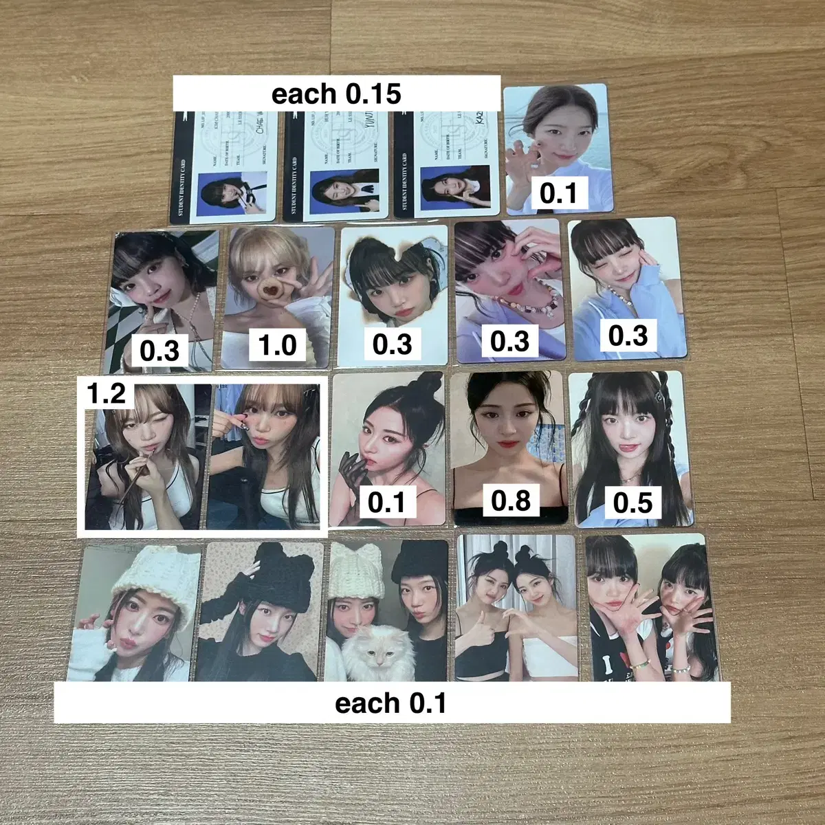 Le sserafim kim chaewon huh yunjin kazuha Student ID Photo Card Proof of ID Membership Season's Greetings