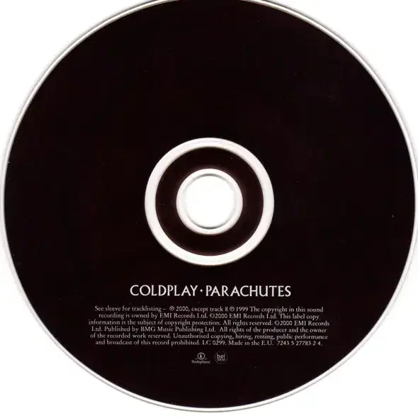 Coldplay - Parachutes (CD) 유럽반 민트급 중고