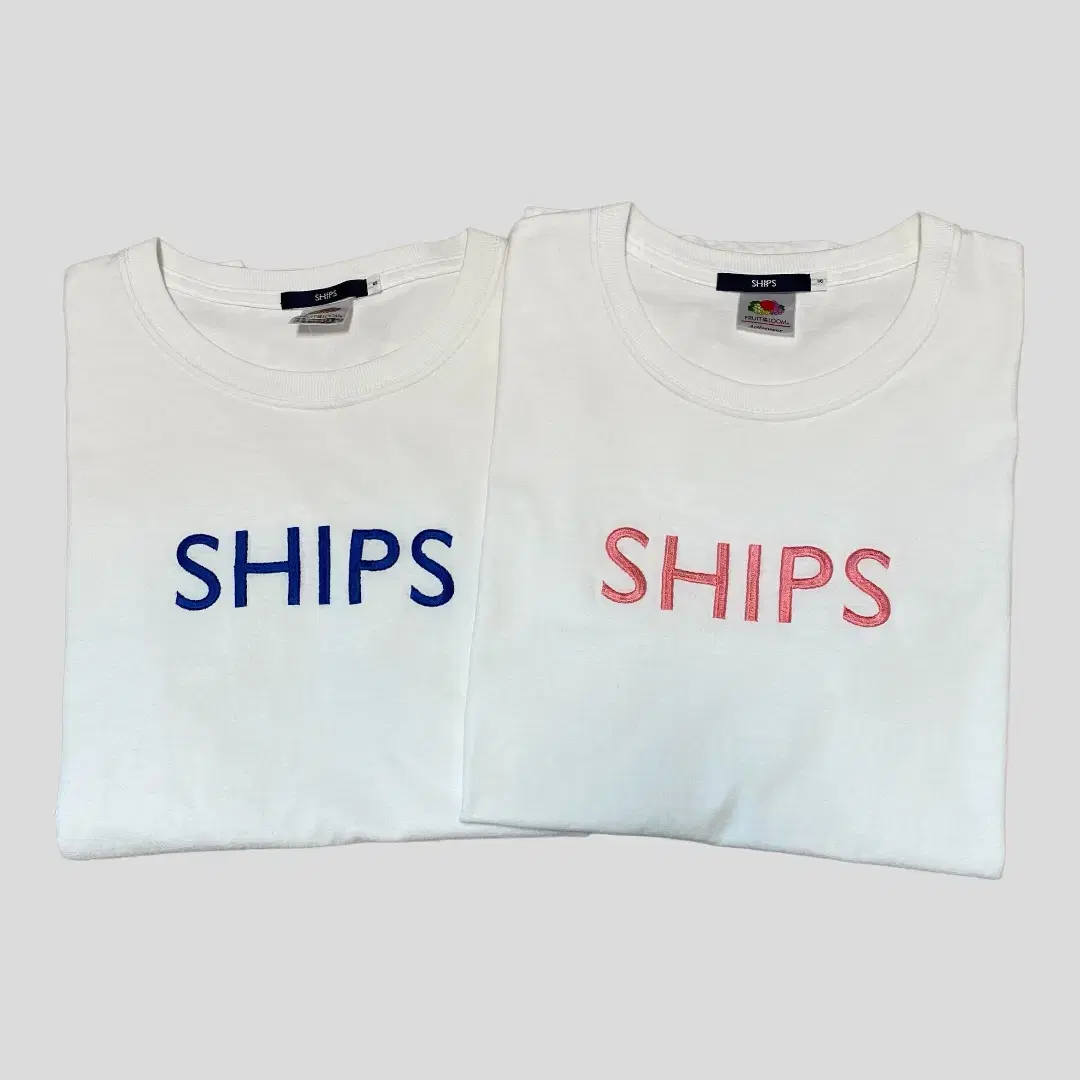 (여성S)SHIPS 쉽스 자수로고 반팔티셔츠 일괄