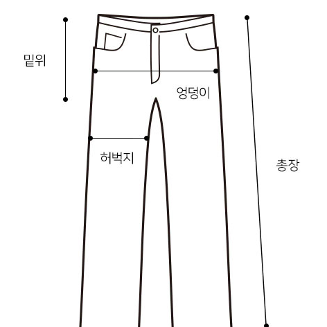 여자 워싱 연청바지