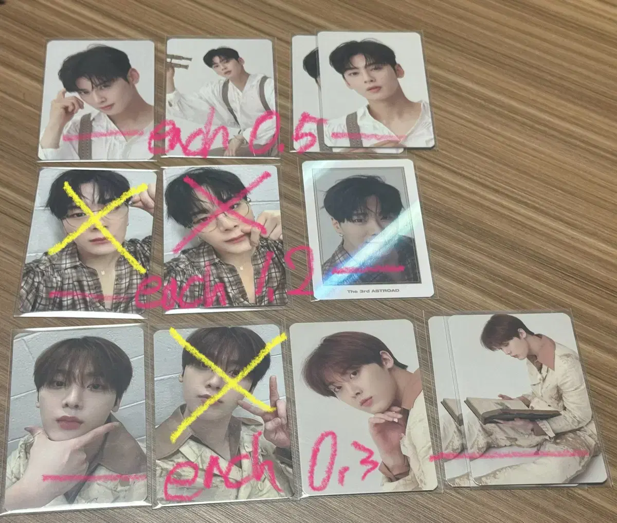 Astro Concert Stargazer cha eunwoo moonbin yoon sanha tc Trading Cards