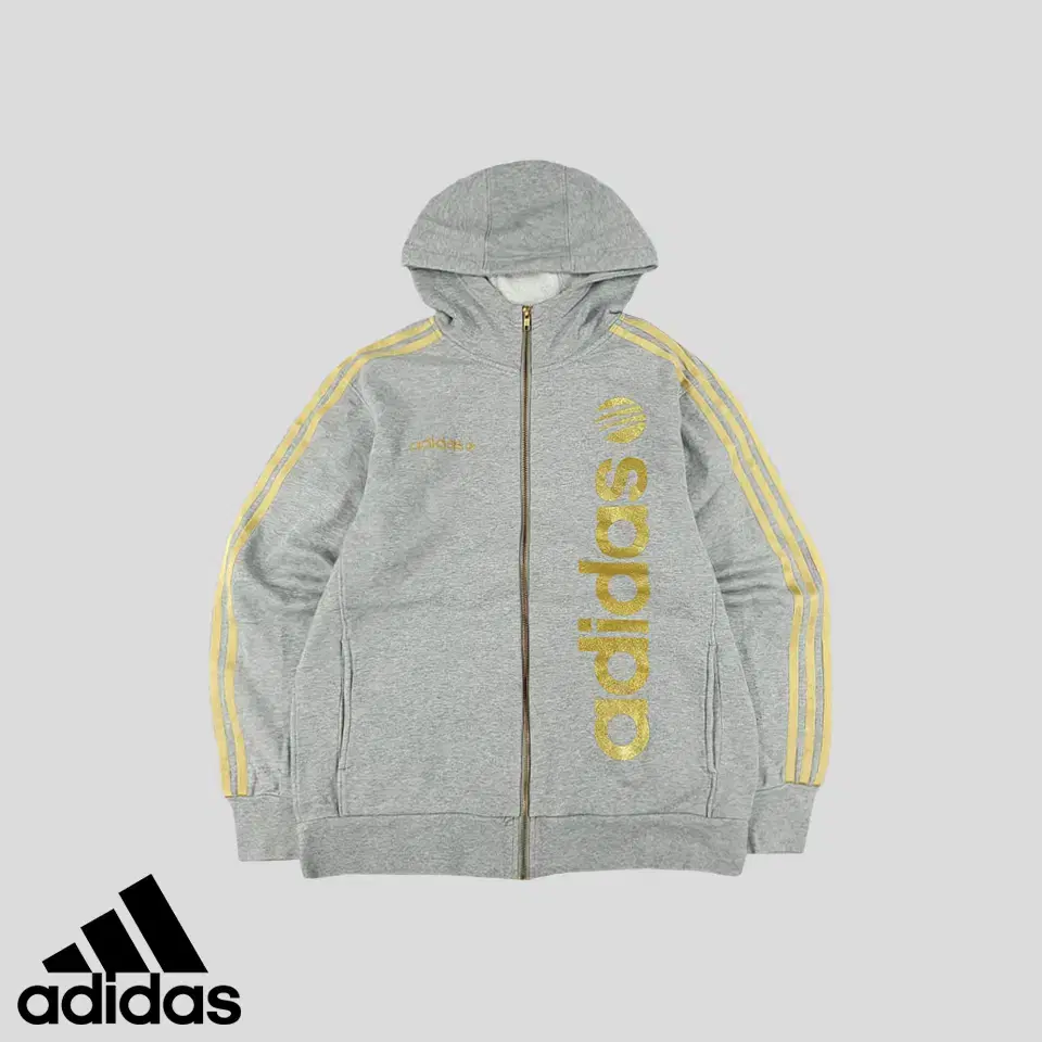 adidas NEO Neo JP MelangeGray Gold Big Print GoldTriple Y2Ks