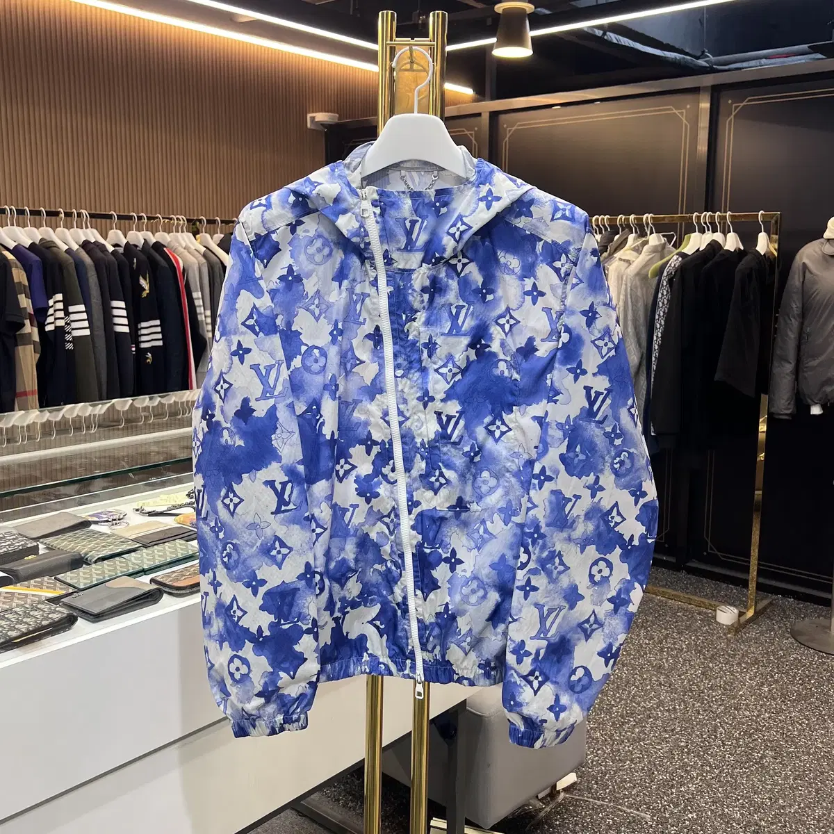 [size 50]Louis Vuitton Monogram Watercolor Windbreaker