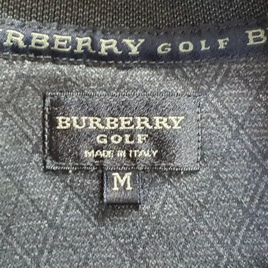 BURBERRY GOLF 버버리골프 남성 멀티아가일 반팔카라티