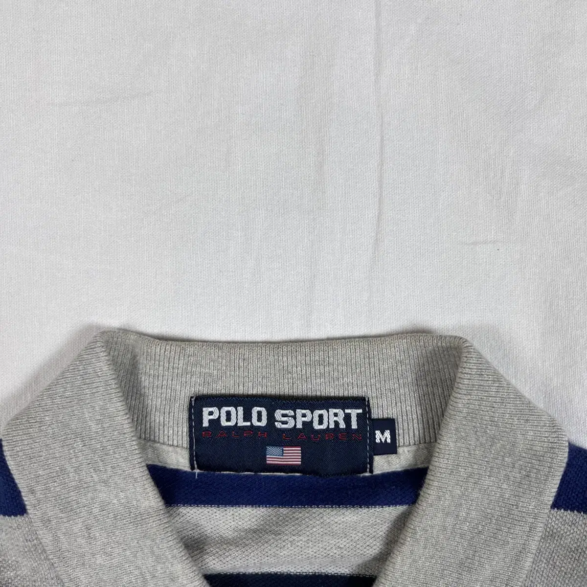 90s 폴로스포츠 polo sport usa 성조기 스트라이프 피케셔츠