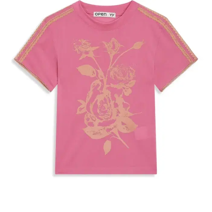 더오픈프로덕트 ROSE BABY TEE, PINK