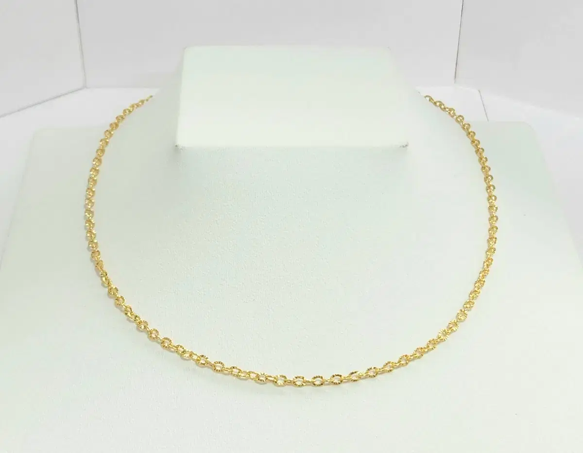 Pure Gold.18K.2Keum.Divine Flower Cord Necklace.New