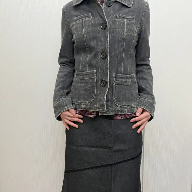 Sonia rykiel denim thick jacket