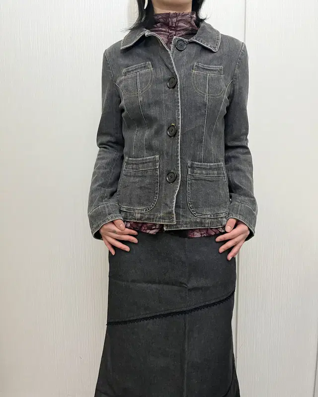 Sonia rykiel denim thick jacket