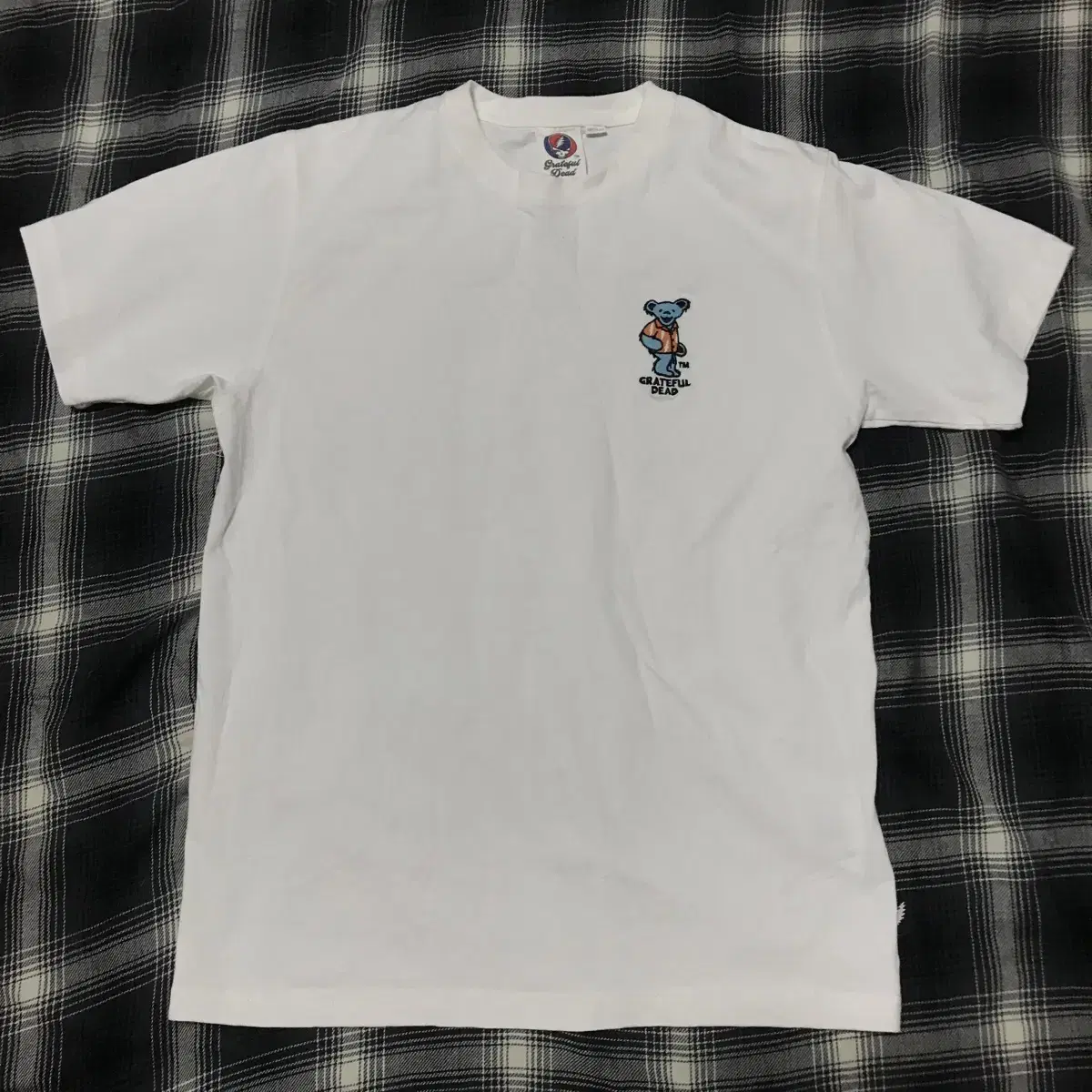 Grateful dead white short sleeve m genuine