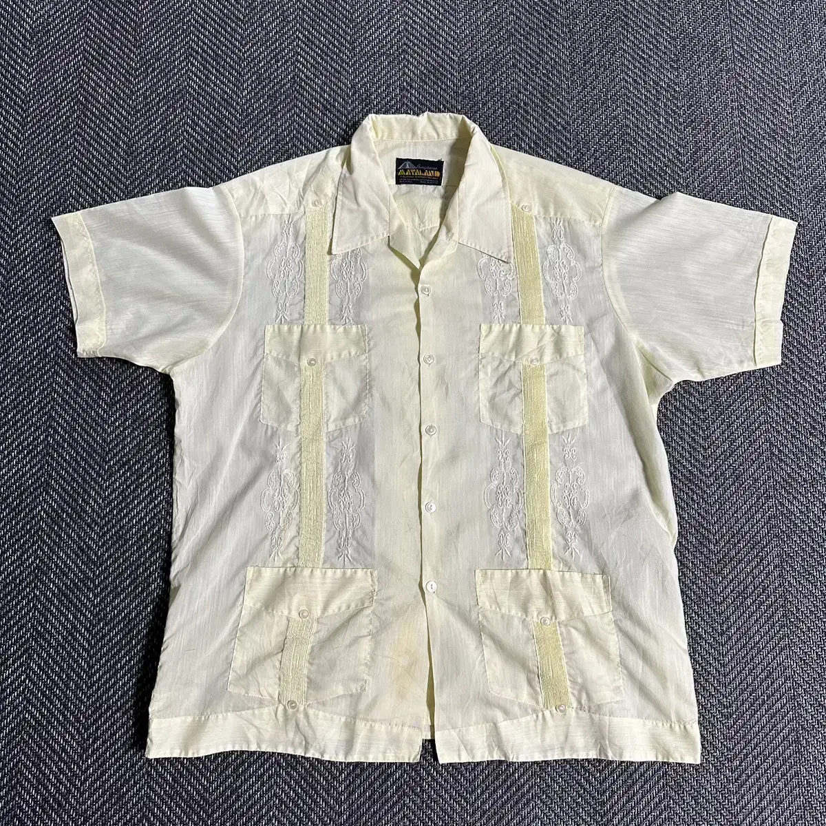 70-80s mayaland guayabera 셔츠