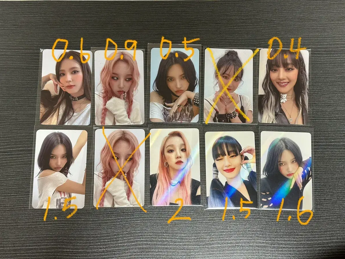 Idle I NEVER DIE Tomboy photocard miyeon minnie soyeon yuqi shuhua WTS