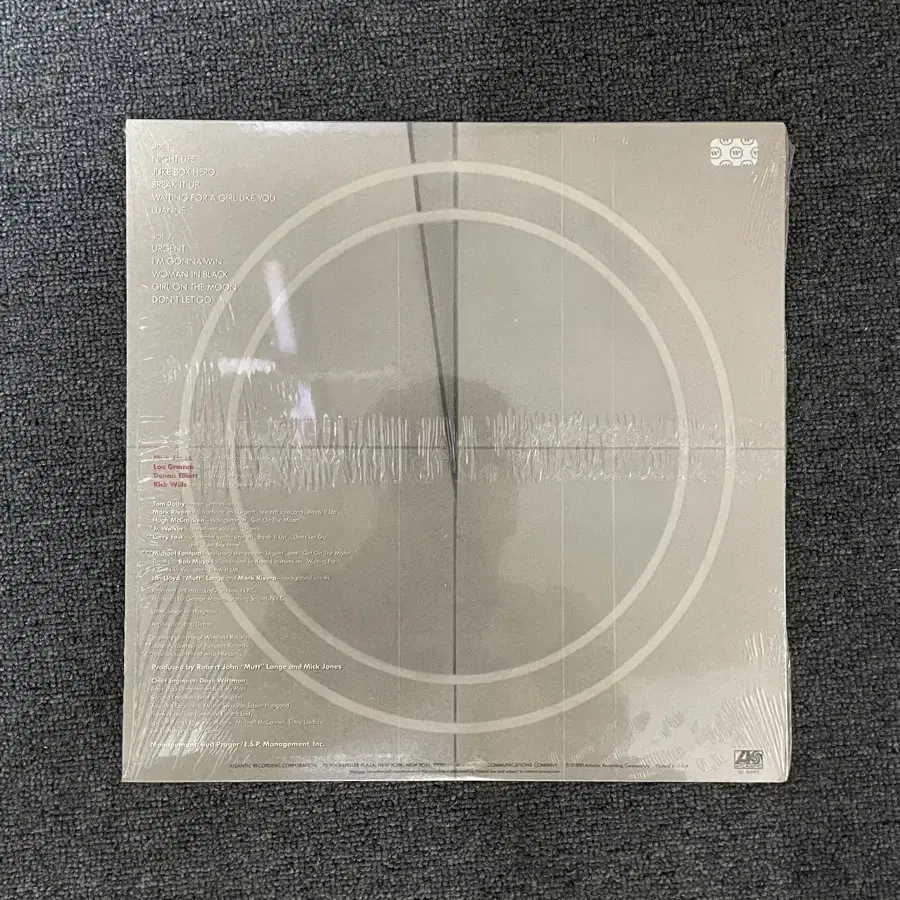 포리너[Foreigner] 4집 레코드(LP) 팝니다.