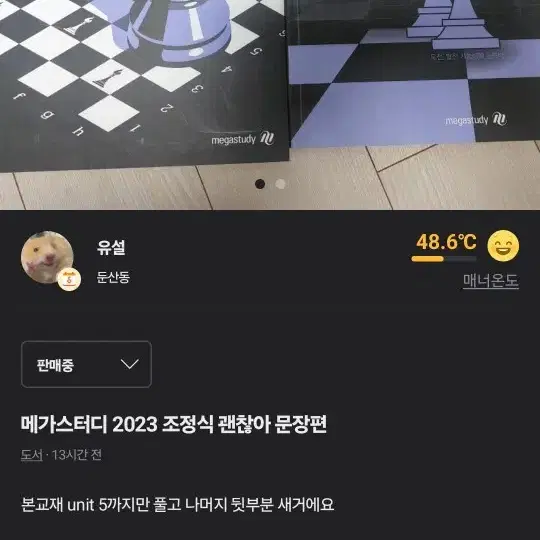 메가스터디 2023 조정식 괜찮아 문장편