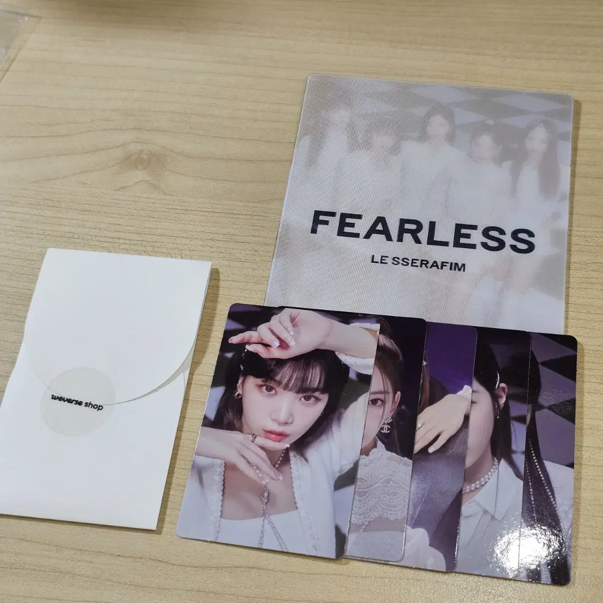 르세라핌 피어리스 일본 위버스 위버스샵 특전 fearless