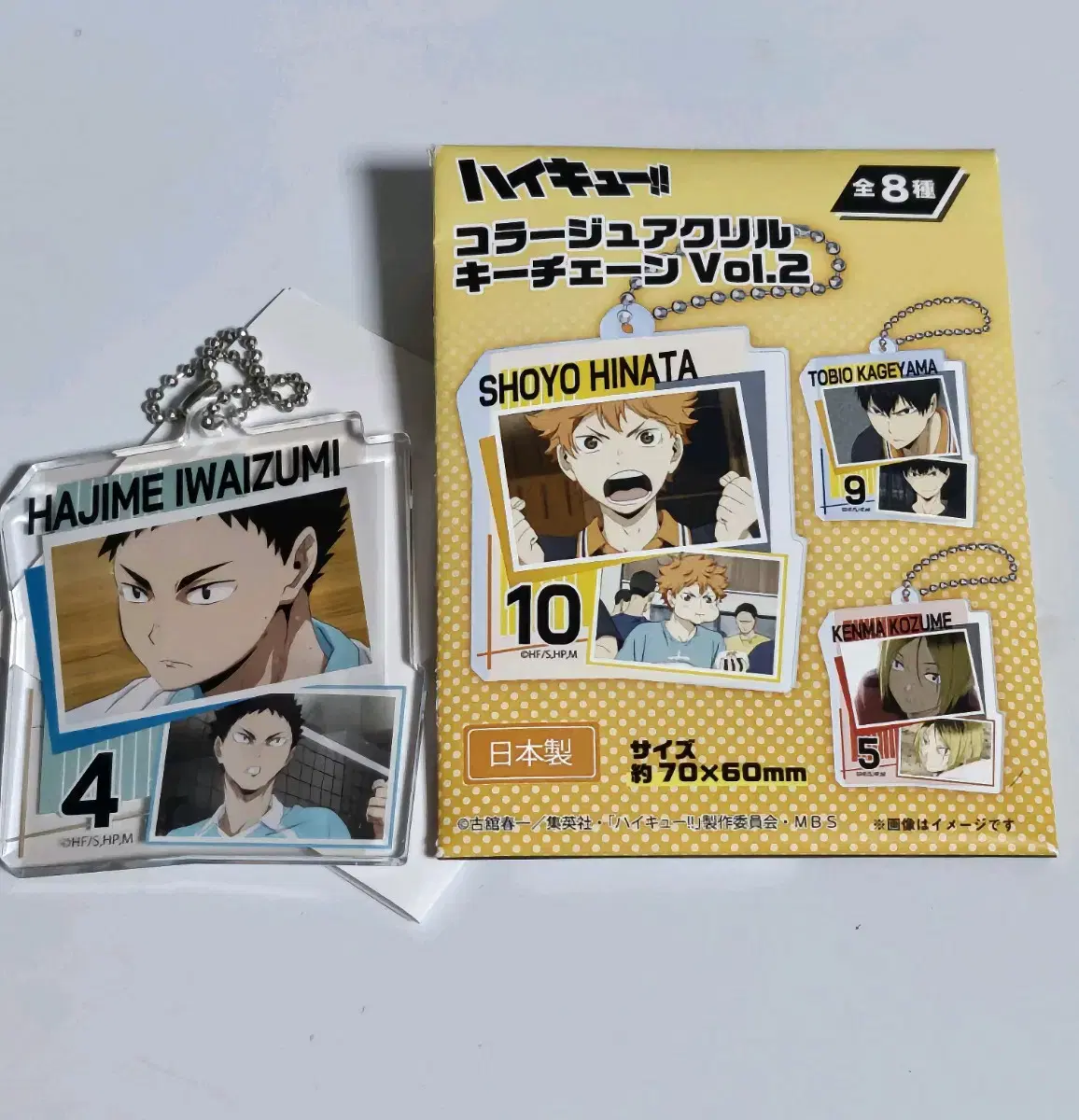 Haikyuu Collage acrylic Keychain Iwaizumi