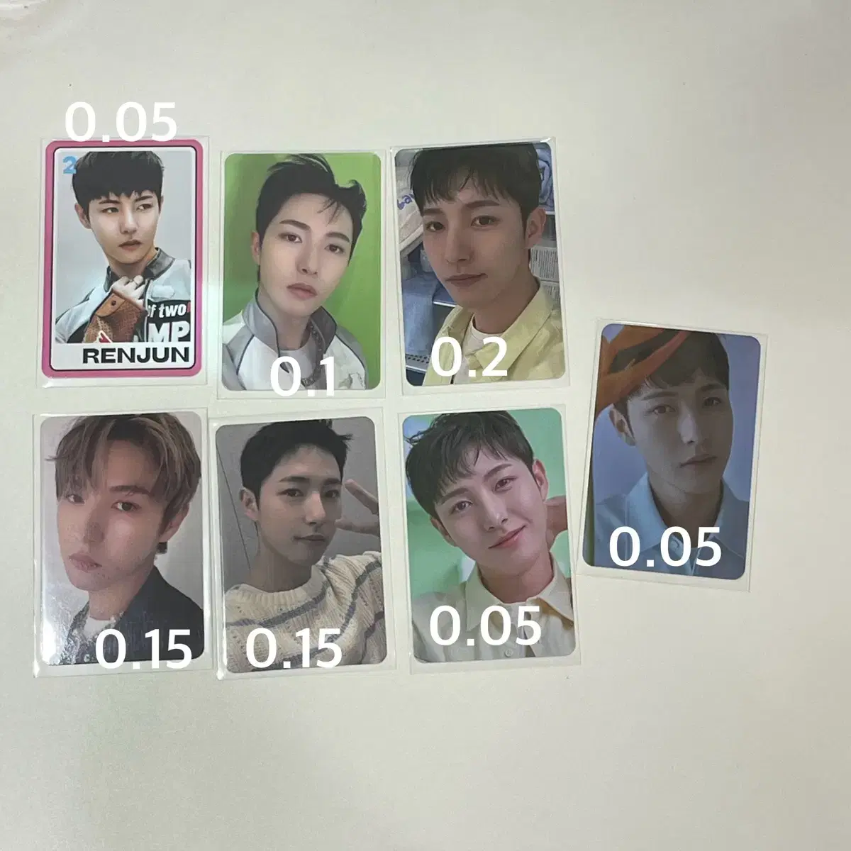 NCT renjun photocard tc Shims Unreleased photocard