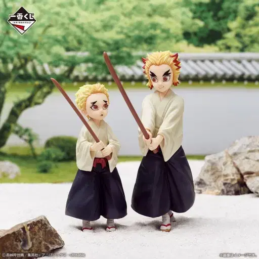 Demon Slayer Immortal U B-scale Rengoku Kyojuro & Senjuro Figures