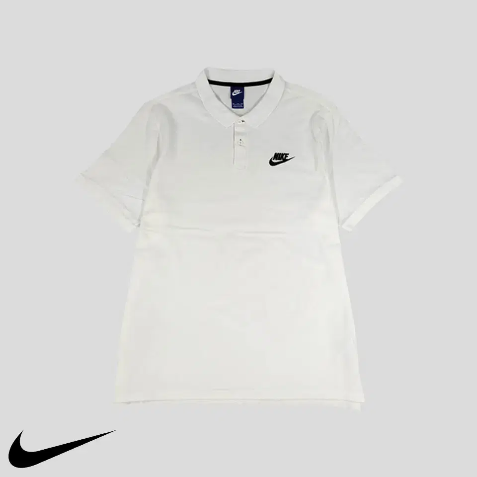 Nike White Black Fuchsia Logo PK Pique Cotton100 Kara Neck Short Sleeve T-Shirt