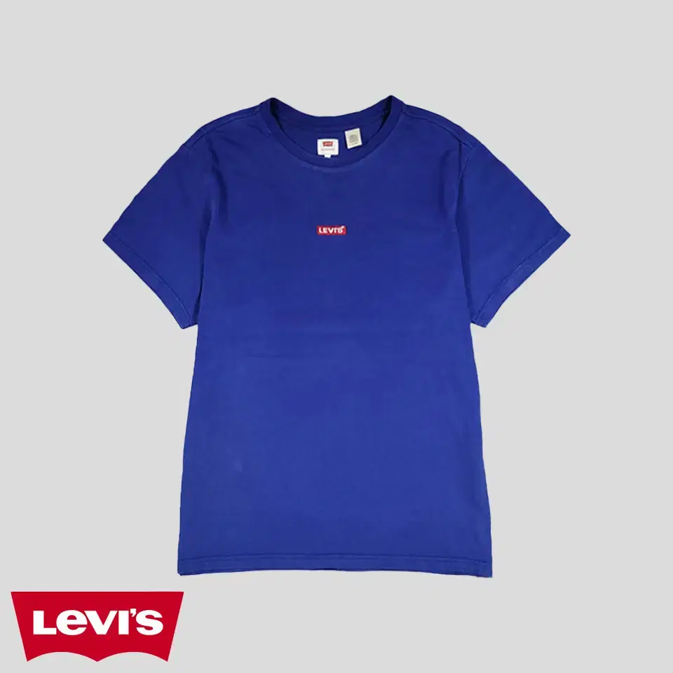 Levi's bloo mid-logo patch cotton100 round neck short sleeve t-shirt XL