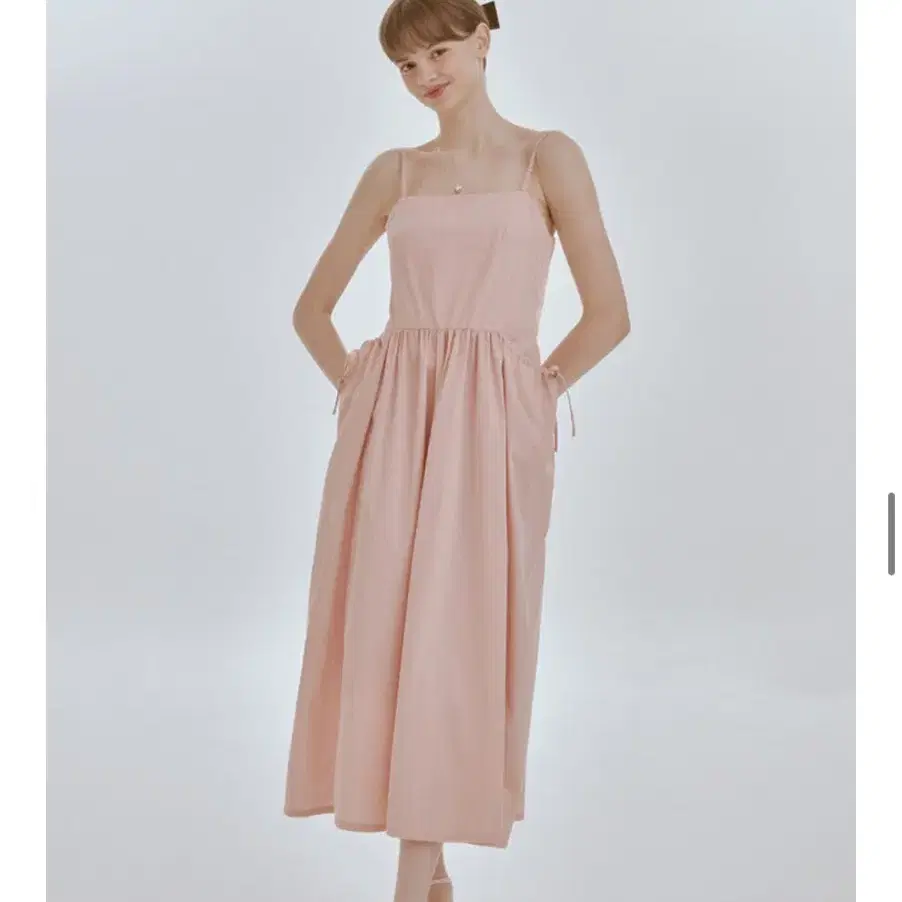 리엘 원피스 s (Float string dress pink)