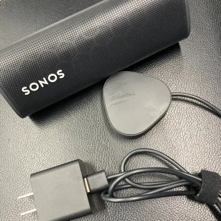 캠핑스피커/휴대용스피커 소노스 로엠 블랙 + 충전기 세트 (Sonos R