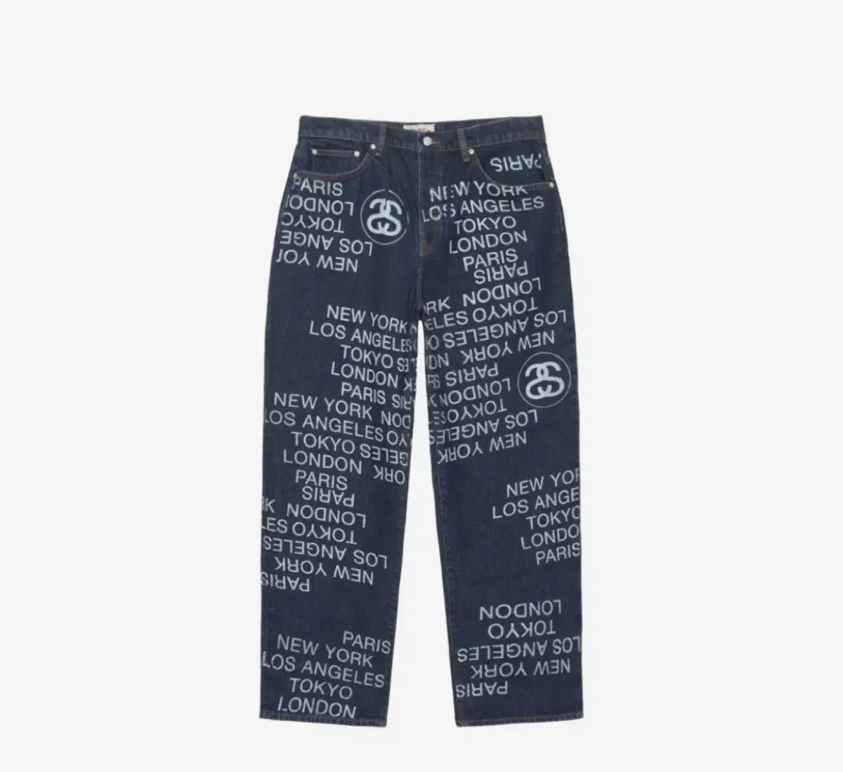 [NEW] Stussy Big All jin City Link Denim One Wash 36