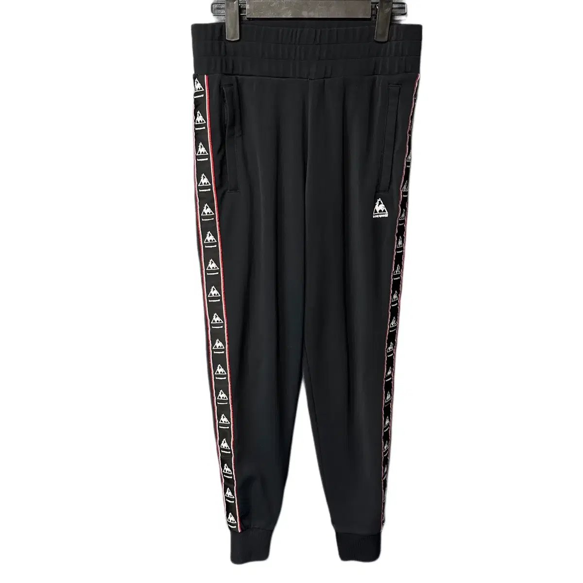 S Le Coq logo black sideline training jogger pants