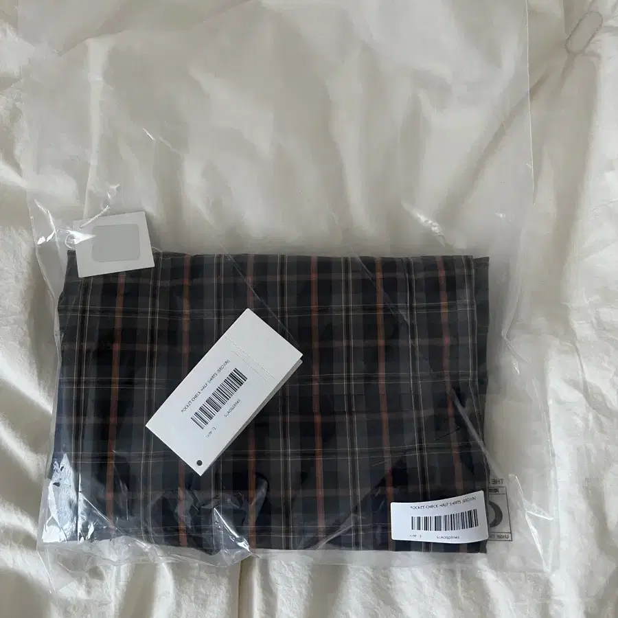 사파리 스팟 POCKET CHECK HALF SHIRTS (BROWN)