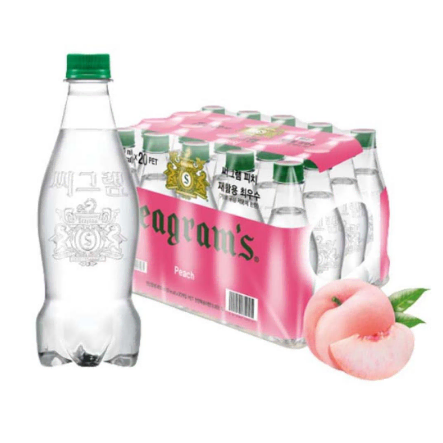 무료배송-씨그램 탄산수 450ml 20개 무라벨 피치(복숭아)