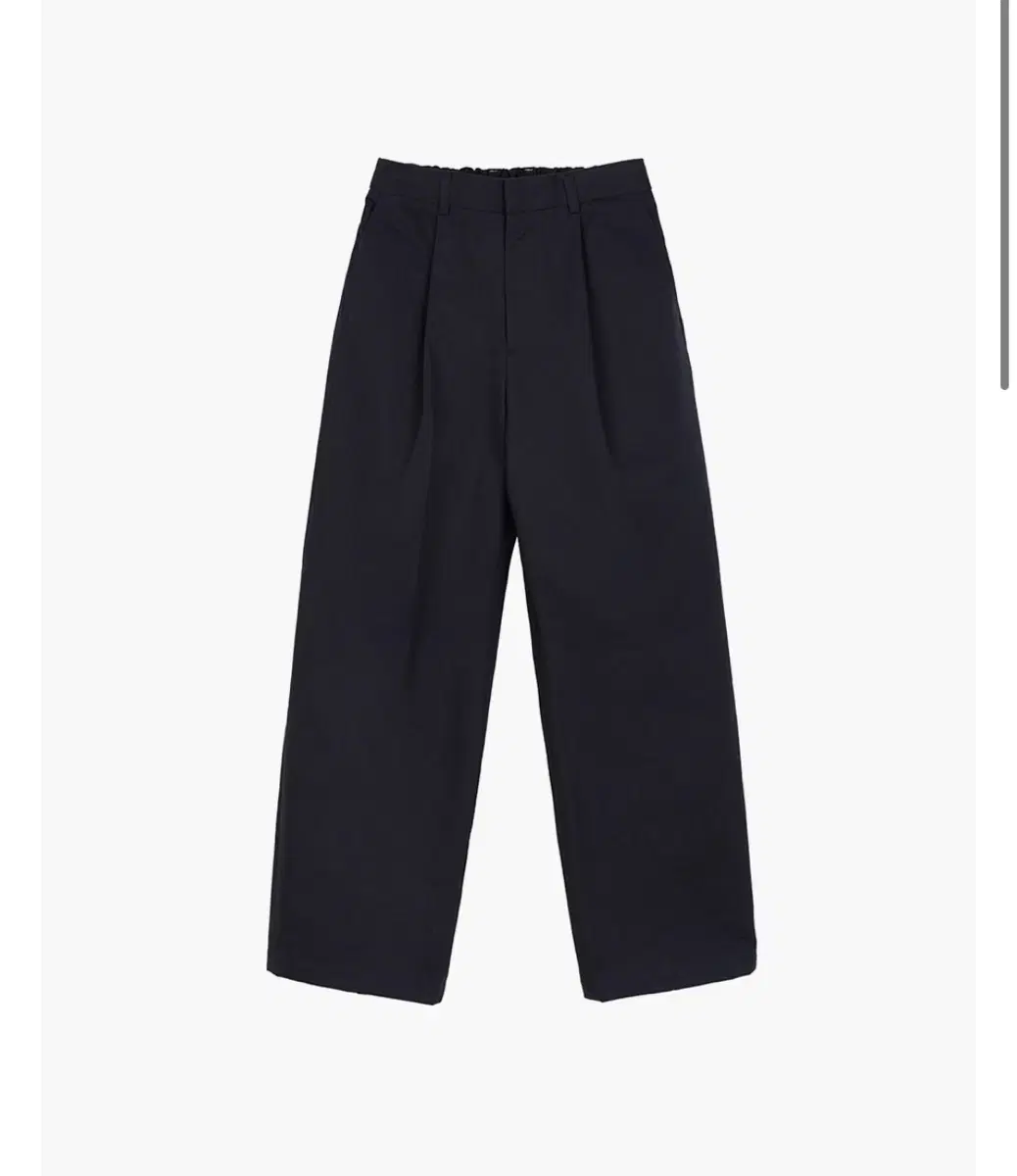 GONAK - ONE TUCK C/N VOLUME PANTS (NAVY)