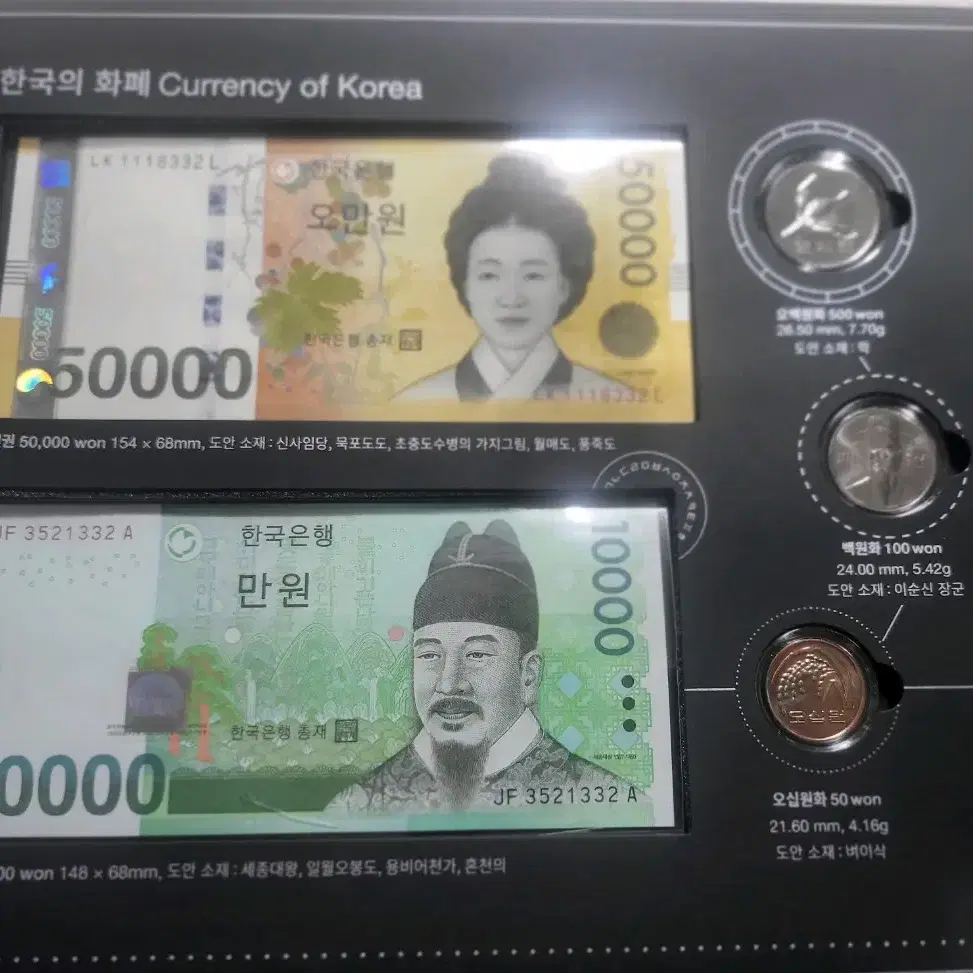 한국조폐공사 70주년 기념 화폐세트