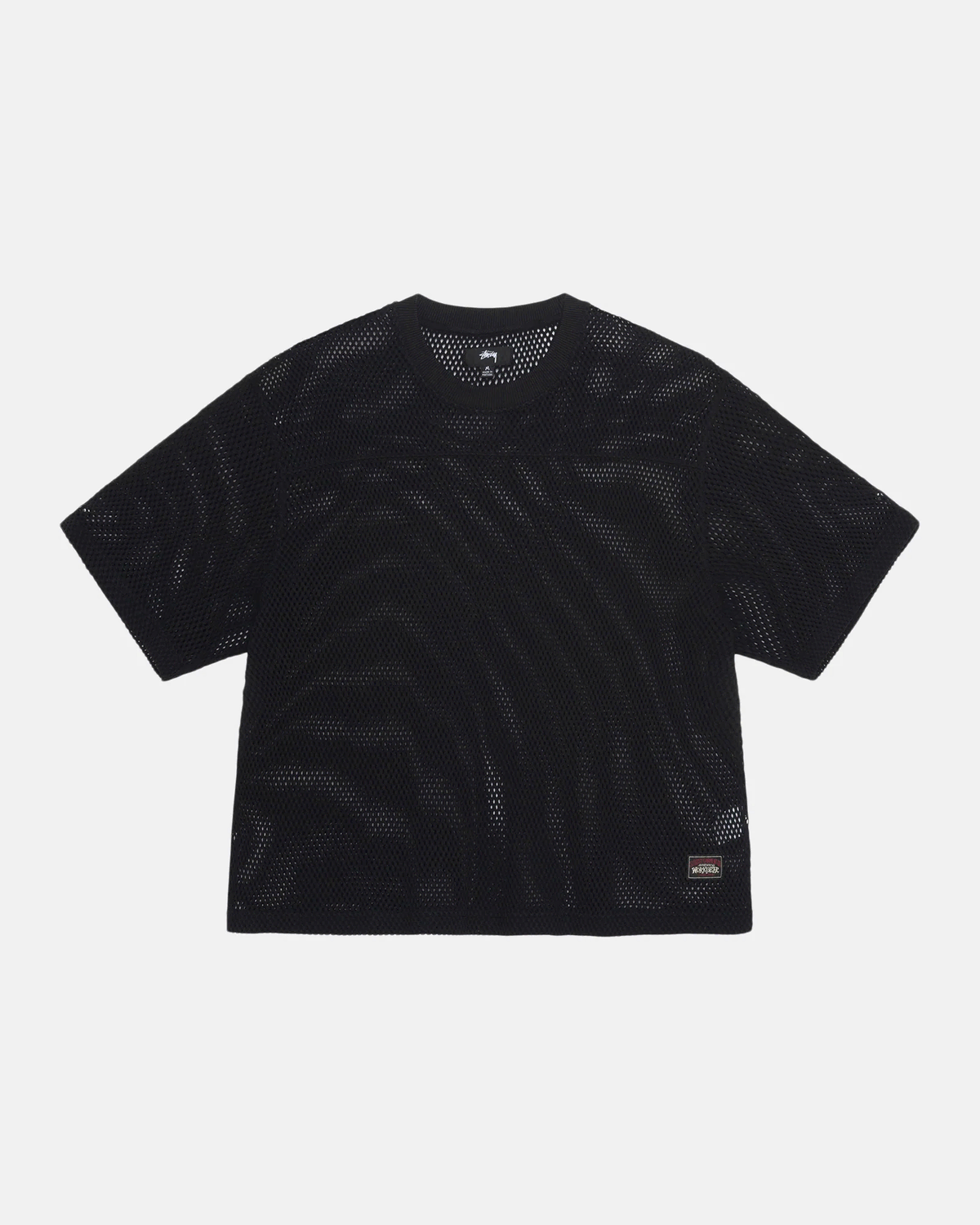 [Overseas] Stussy Mesh Crew Jersey Short Sleeve T-Shirt 24SS