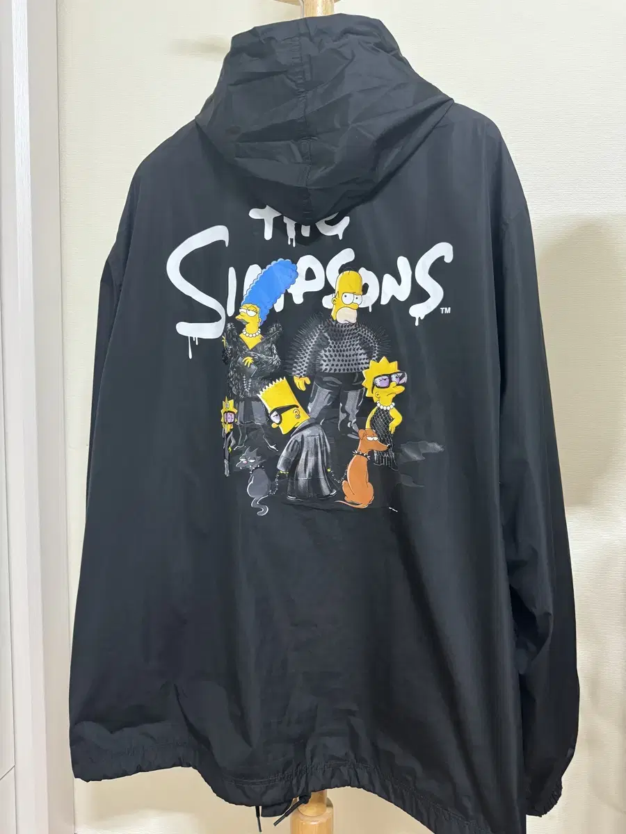 Balenciaga The Simpsons Oversized Rain Jacket Black