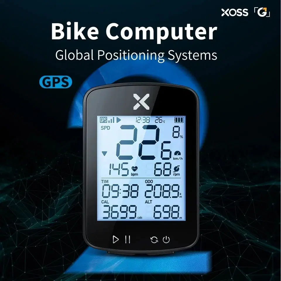 [미개봉] XOSS G2+ 자전거 gps 속도계 파워미터지원