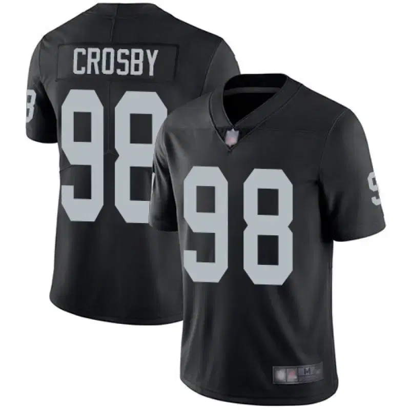 NFL 레이더스 No. 98 CROSBY 미식 축구 럭비 유니폼