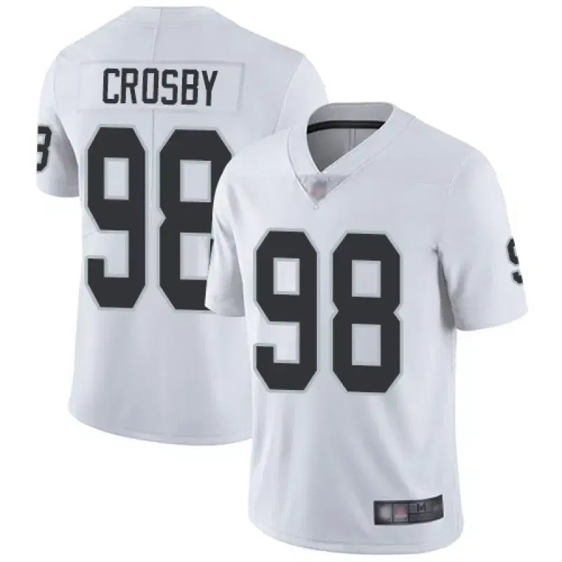 NFL 레이더스 No. 98 CROSBY 미식 축구 럭비 유니폼