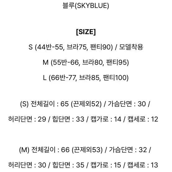 모노키니 스카이블루 [L]