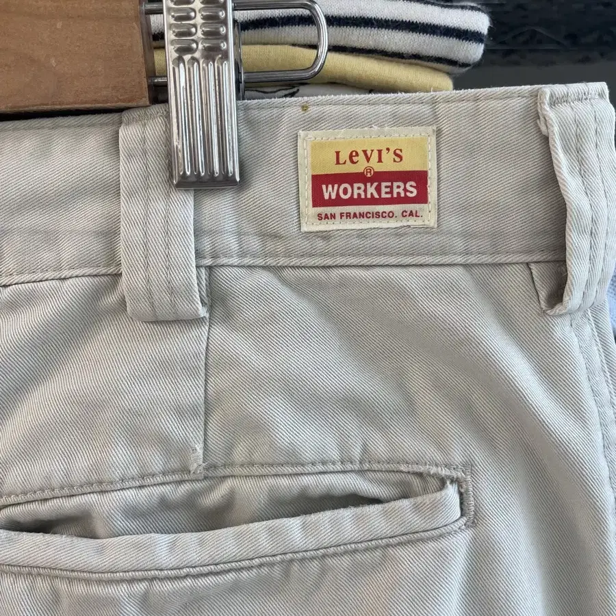 LEVIS WORKERS 리바이스 워커스 아이보리 면 팬츠 긴바지 슬랙스