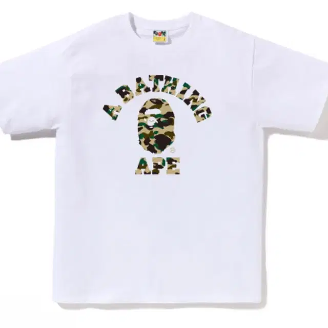 [L] Bape 1st camo college tee