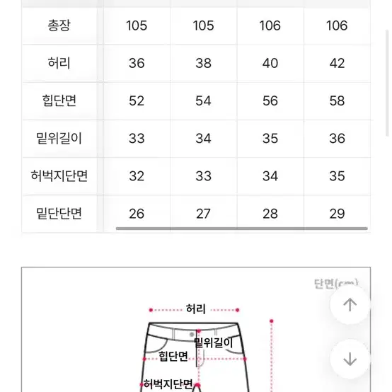 통통 빅사이즈 워싱데님 청바지