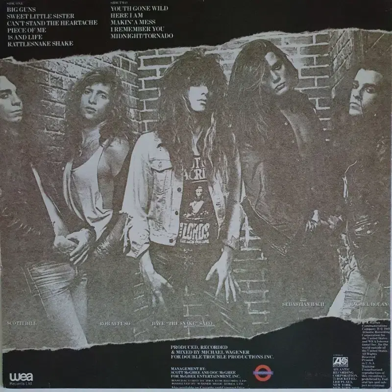 SKID ROW 1.2집 LP