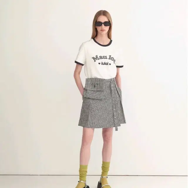 (정품) 이울라이 Voka culotte pants Gingham che