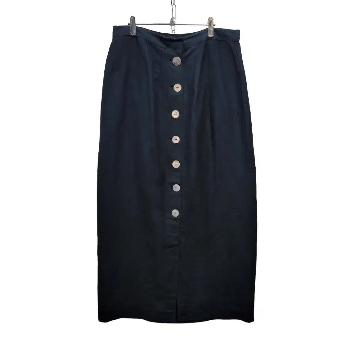 Hong Kong-made linen blend skirt