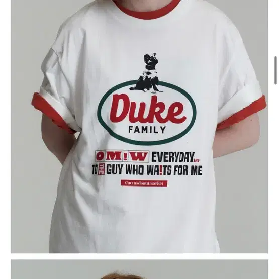 캑터스도넛마켓 Duke Family T-Shirt - White L