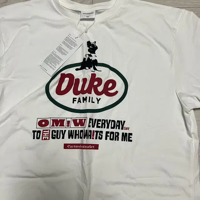 캑터스도넛마켓 Duke Family T-Shirt - White L