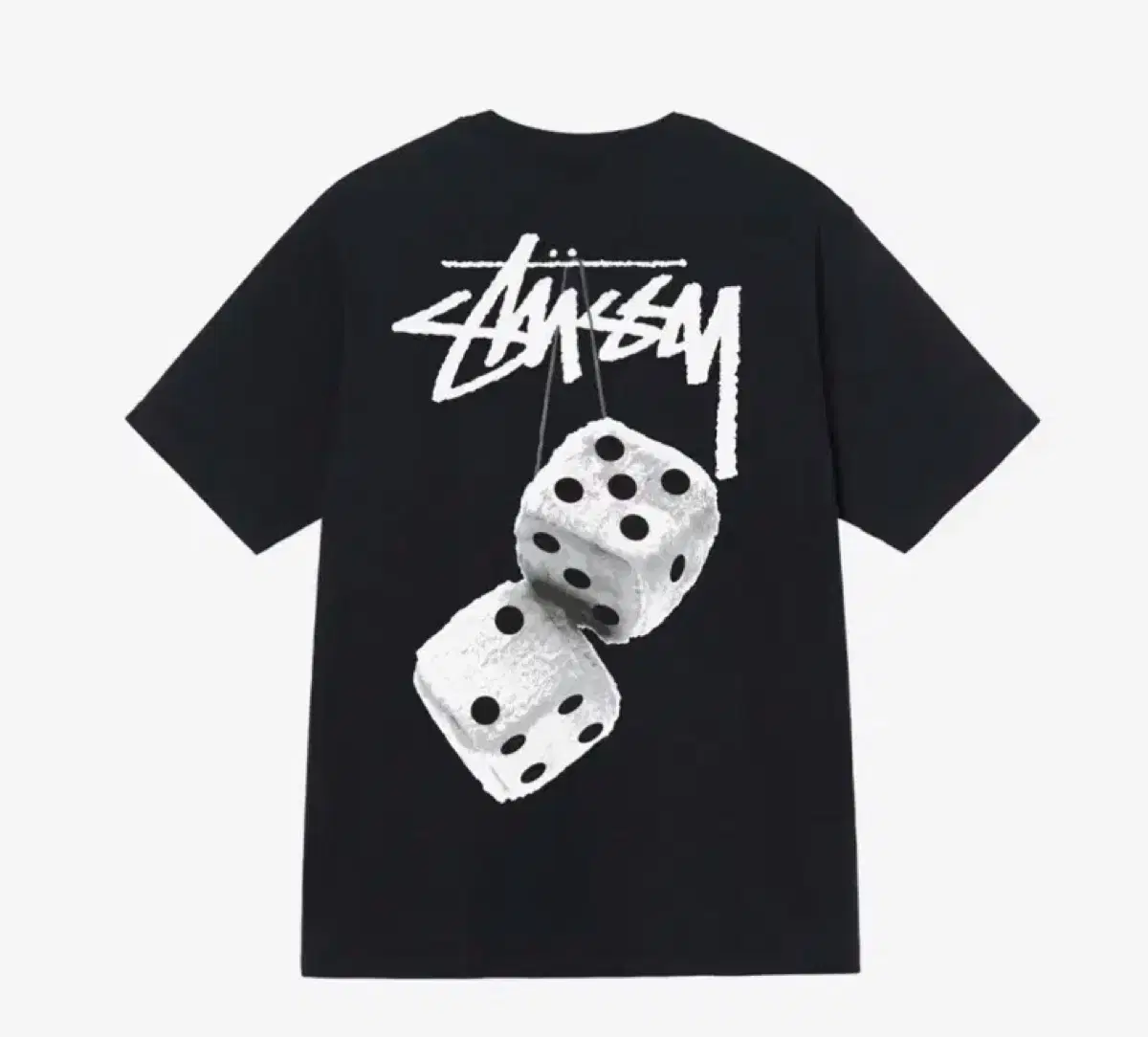 [STUSSY/스투시] 퍼지 다이스 티셔츠 블랙