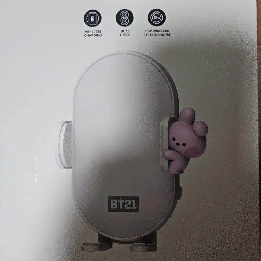 bt21 wireless car charger cooky 충전기 차