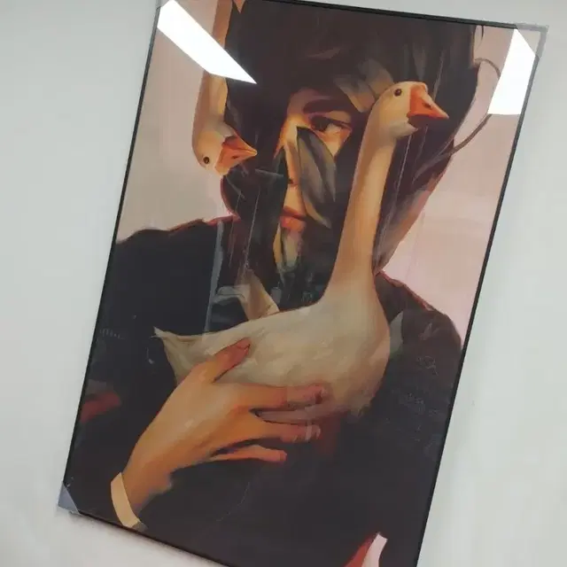 오리 거위 여인 감성그림 감성액자 대형 액자 인테리어소품 그림액자