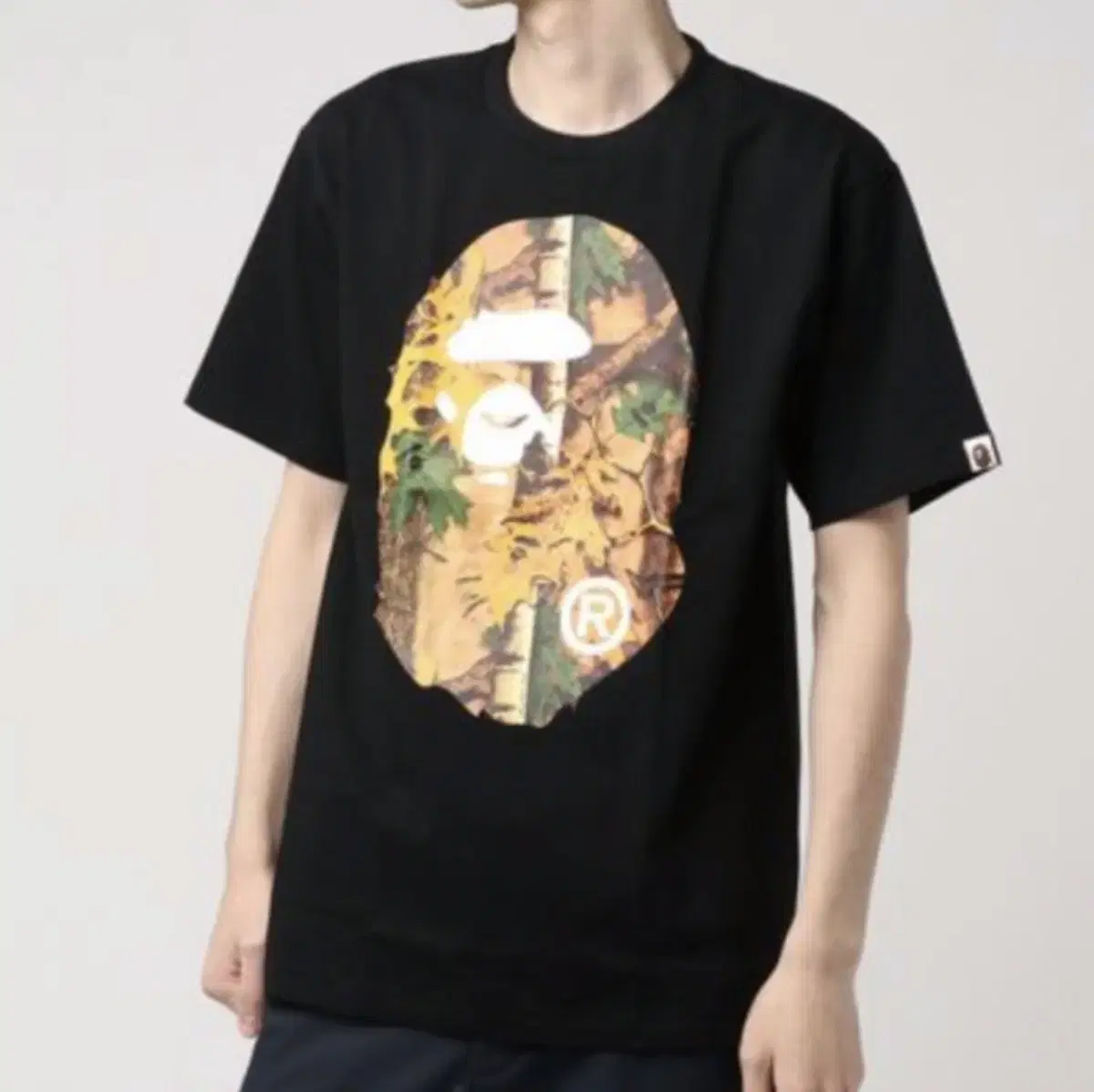 Vape Forest Camo Big Ape Head Short Sleeve T-Shirt